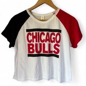 Chicago Bulls shirt cropped small cotton poly blend new women’s